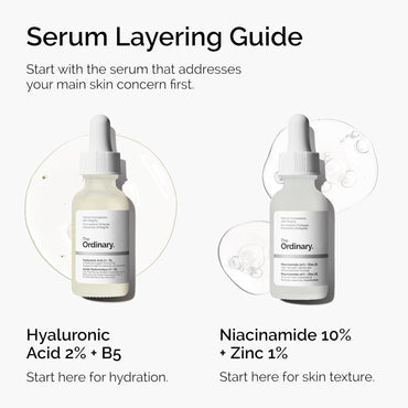 The Ordinary Hyaluronic Acid 2% + B5 (with Ceramides), Multi-Depth Hydration Serum for Plumper, Smoother Skin