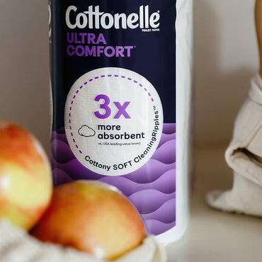 Cottonelle Ultra Comfort Toilet Paper, 9 Mega Rolls = 36 Regular Rolls, Packaging May Vary