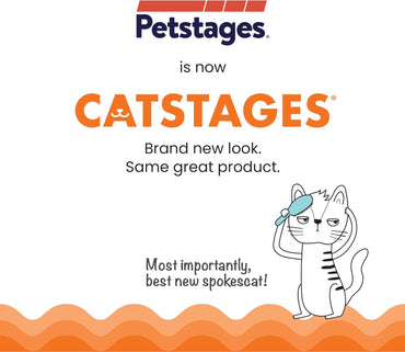 Catstages Crunchy Pickle Kicker Toy with Catnip and Dental Mesh, Pickle Shape, Plush and Crinkle Cat Toy for Kicking, Tossing, and Teeth Cleaning, Green