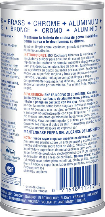 Bar Keepers Friend Superior Cookware Cleanser & Polish | 12-Ounces | 1-Unit