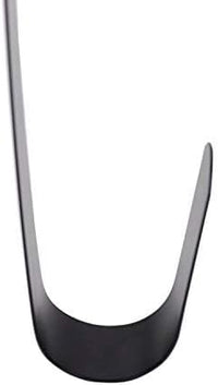 Sattiyrch 15" Wreath Hanger for Front Door,Sturdy Steel Wreath Door Hanger,Over The Door Hanger Hook (Black,1)