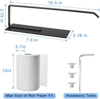 Paper Towel Holder, Magnetic Paper Towel Holder for Fridge, Toilet Paper Roll Holder Magnet Towel Rack Wall Mount Fridge Organizer for Paper Towels Rolls Bathroom Pantry RV Kitchen Storage