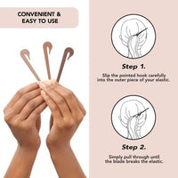 Kitsch Hair Tie Cutter – Pain-Free, No-Damage Tool for Kids, Girls & Toddlers (3pc) - Cart Shape