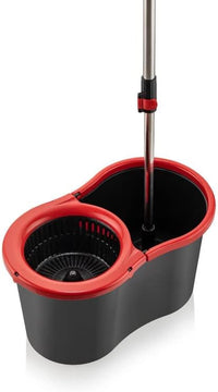 Requisite Needs Smart mop cleaning set – Black edition – Anti-splashing Strong And Sturdy Material – Easy Floor Moping System – 1x Bucket + 3 Replacement Mop Heads – 13 Liter (Mop + Bucket)
