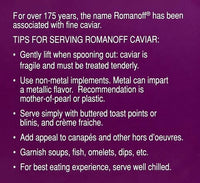 Romanoff Caviar Black Lumpfish, 2 oz, Whole