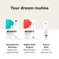 Mighty Patch™ Original patch from Hero Cosmetics – The #1 Hydrocolloid Acne Pimple Patch for Shrinking Zits and Whiteheads in 1 use; Nighttime Spot Stickers for Face and Skin (36 Count)