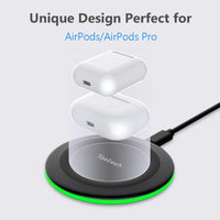 Yootech Wireless Charger,10W Max Wireless Charging Pad Compatible with iPhone 17/17 Pro/17 Pro Max/Air/16/15/14/13/SE 2022/12/11,Samsung Galaxy S25/S24/S23,for AirPods Pro 3(No AC Adapter)