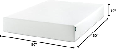 ZINUS 10 Inch Queen Green Tea Memory Foam Mattress [New Version], Fiberglass free, Medium Firm Feel, Zoned Pressure Relief, Certified Safe Foams & Fabric, Mattress in A Box
