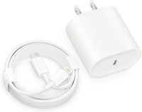 Fast Charger i Phone, 20W USB C Block with 6Ft Cable Compatible with IP 14/14 Pro/14 Plus/14 Pro Max/13/13 Mini/13 Pro/13 Pro Max/12/11/X & More