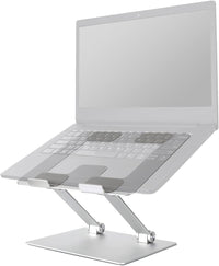 Sturdy and Portable Ergonomic Laptop Stand for Desk, Adjustable Riser, Fits all Laptops and Notebooks up to 17.3 Inch, Silver, 10 x 8.7 x 6 in