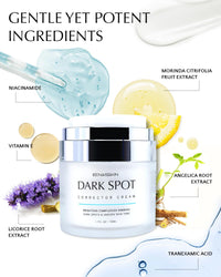 Dark Spot Remover for Face and Body: Hyperpigmentation Treatment - Natural Ingredient - Freckle/Melasma/Sun Spot/Age Spot Remover - Dark Spot Corrector Cream for Women and Men