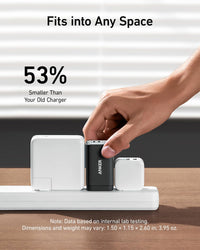 Anker USB C Charger(Nano II 65W), PPS 3-Port Fast Compact Foldable Wall Charger for MacBook Pro/Air, iPad Pro, Galaxy S20, Dell XPS 13, Note 20/10+, iPhone 16/16 Pro, Steam Deck, and More