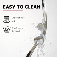 Kitessensu High Effective Garlic Press With Studs, Heavy Duty Garlic Mincer, Easy to Squeeze and Clean, Rust Proof & Dishwasher Safe, Ginger Crusher- Imperial Silver