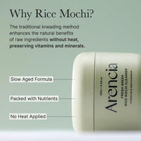 ARENCIA Korean Rice Mochi Face Cleanser - Face Wash, Gentle Scrub All in One for Deep Cleansing, Moisturizing, Pore Minimizing, Acne-Prone Skin, Removing Blackhead with Rice Water & Green Tea