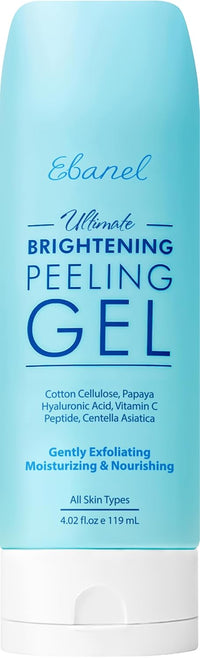 Ebanel Exfoliating Face Scrub Peeling Gel, Brightening Moisturizing Cleanser, Dead Skin Remover for Face, Exfoliating Facial Wash with Centella, Hyaluronic Acid, Vitamin C & E