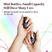 JODSONE 36 PCS Gel Nail Polish Set - 32 Colors, Base Coat, Top Coat, Gifts for Women - Cart Shape