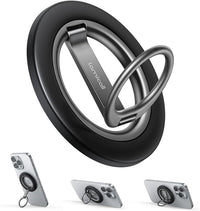 Lamicall for MagSafe Magnetic Phone Ring Stand - [Upgrade Dual-Hinge] 360° Rotation Finger Grip Holder, Super Magnet Phone Kickstand Ring, Mag Safe Grip Accessories for iPhone 17 Pro Max Air, Android