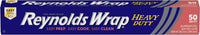 Reynolds Wrap Heavy Duty Aluminum Foil Roll, Thick Heavy Duty Foil for Added Strength and Durability, Secure Easy Open and Close Tab, 12 Inches Wide, 50 Sq. Ft.