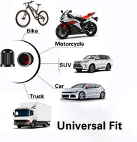 CKAuto 50 Pack Tire Valve Caps, Plastic Valve Stem Caps with O Rubber Seal, Universal Stem Covers for Cars, SUVs, Bike and Bicycle, Trucks, Motorcycles, Airtight Seal Dust Proof, Black 5 Dollar Item