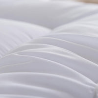 Hotel Quality Box Stitched Microfibre Mattress Topper 5cm Super soft Heavy Fill Orthopaedic Anti Allergy Quilted Mattress Topper (Double,137Cm X190cm)