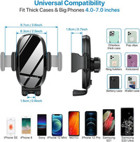 Miracase Upgraded Version Cup Phone Holder for Car, Universal Adjustable Long Neck Car Phone Mount Cradle Friendly Compatible with iPhone Samsung Google and All 4.0-7.0 inches Smartphones