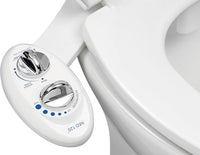 LUXE Bidet NEO 120 - Single Nozzle, Self-Cleaning, Non-Electric Bidet Attachment for Toilet Seat, Adjustable Water Pressure, Rear Wash (White)