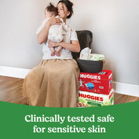 Huggies Natural Care Sensitive Baby Wipes – 768 Count (12 Flip-Top Packs), Unscented & Hypoallergenic