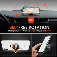Coolpow【2 Packs 】Magnetic Phone Holder for car【Strong Magnet】phone holders for your car phone holder Mount for Car【4 Metal Plate】Universal Dash cell phone car mount for iphone Samsung car accessories