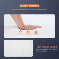 FDW | 8 Inch Twin Mattress | Medium Firm | Gel Memory Foam Mattress | White | Bed in a Box, CertiPUR-US Certified | Pressure Relief, Cooling Ventilated Foam | Washable Removable Cover
