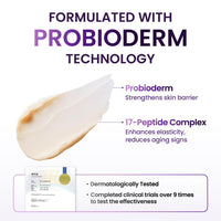 BIOHEAL BOH Probioderm 3D Lifting Cream 1.7 fl oz | Advanced Korean Anti-Aging Probiotics Facial Night Cream Moisturizer with 17-Peptide Complex & Patented Probioderm for Wrinkles on Face and Neck
