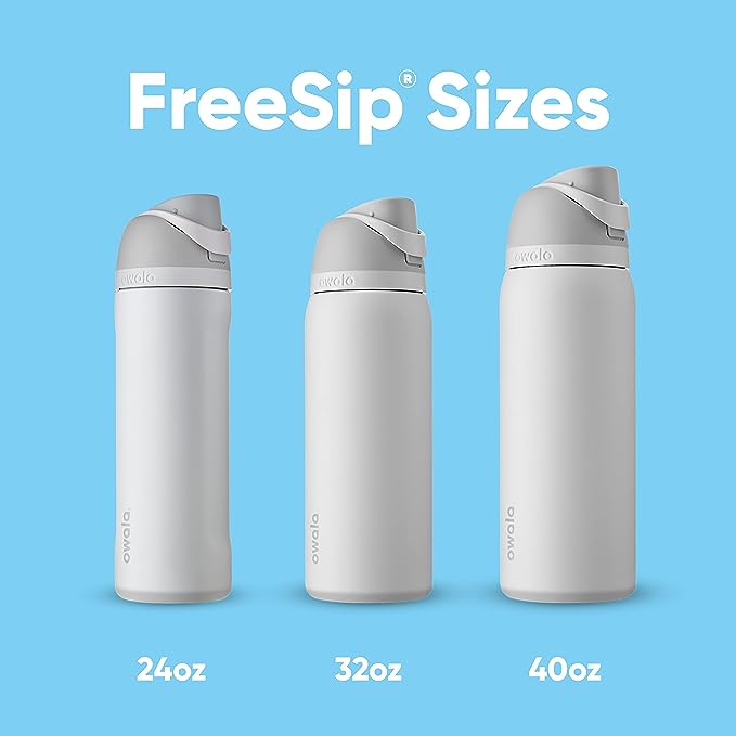 Owala FreeSip Insulated Stainless Steel Water Bottle with Straw, BPA-Free Sports Water Bottle, Great for Travel, 24 Oz, Camo Cool
