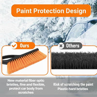 Snow Brush & Ice Scraper, 27'', Ice Scrapers for Car Windshield, Detachable Snow Removal Tool with Ergonomic Foam Grip for Cars, Suvs, Trucks