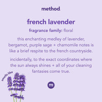 Method All-Purpose Cleaner Spray, French Lavender, Plant-Based and Biodegradable Formula Perfect for Most Counters, Tiles and More, 28 Fl Oz, (Pack of 4)