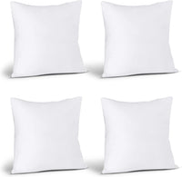 Utopia Bedding Throw Pillows (Set of 4, White) – 18 x 18 Inches Down Alternative Pillows for Bed, Sofa, and Couch - Fluffy Decorative Stuffer Pillow for Indoors & Outdoors
