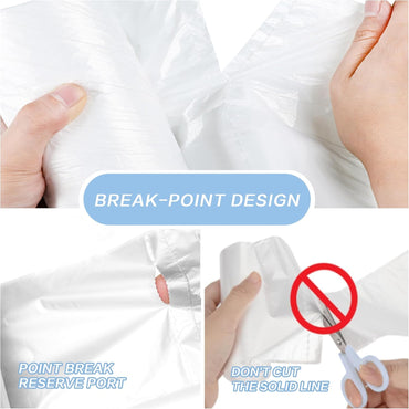 Small Trash Bags 4 Gallon - 108 Count Leakage-Proof 4 Gallon Trash Bag, Small Garbage Bags for Office Bedroom Bathroom Mini Trash Bags, Unscented White 15L Small Trash Can Liners