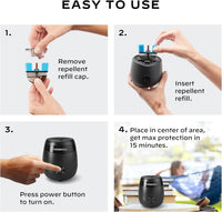 Thermacell E-Series Rechargeable Mosquito Repeller with 20’ Mosquito Protection Zone; Bug Spray Alternative; Scent Free