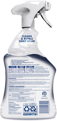 Lysol Power Foaming Bathroom Cleaner, Multipurpose Cleaner For Showers, Bathtubs, Sinks, Disinfectant Spray Kills 99.9% Of Germs, Zero Bleach Cleaning Spray, 32 Oz.