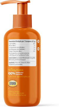 Zesty Paws Wild Alaskan Omega-3 Blend Pollock + Salmon Oil for Dogs and Cats- Skin and Coat Support, Omega 3 Supplement for Pets, 8.5oz