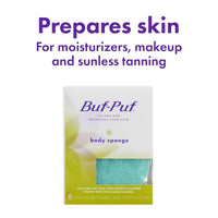 Buf-Puf Body Sponge, Bath Sponge, Dermatologist Developed, Cleanses Skin of Dirt, and Excess Oil, Reusable, Exfoliating, 1 Count