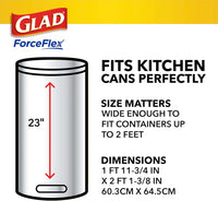 Glad ForceFlex Tall Kitchen Trash Bags, 13 Gal, Gain Original with Febreze, 110 Ct (Pack May Vary)