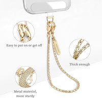 Cell Phone Lanyard Crossbody Phone Chain with Metal Detachable Phone Wrist Strap Cute iPhone Chain For Women