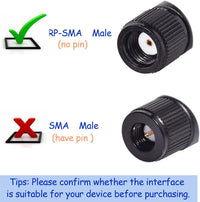 Bingfu Dual Band WiFi 2.4GHz 5GHz 5.8GHz 3dBi MIMO RP-SMA Male Bluetooth Antenna (2-Pack) for PC Computer WiFi Router Wireless Network Card USB Adapter Security IP Camera Video Surveillance Monitor