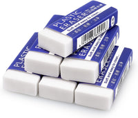 Tamaki 6 Pack Erasers, Large White Erasers for School Office, Art Eraser for Drawing