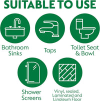 Dettol Power and Pure Antibacterial Bathroom Cleaner Spray, Limescale and Stain remover, Kills 99.9 Percent of Bacteria, 1 L,Package may vary
