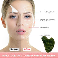 Gua Sha, Premium Gua Sha Stone, Guasha for Face Upgraded, Guasha Stone Natural Jade Stone