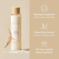 I'm from Rice Toner for Sensitive Skin, Rice Extract from Korea, Glow Essence with Niacinamide, Hydrating, Vegan, Alcohol Free, Fragrance Free, Peta Approved, K Beauty Toner, 5.07 Fl Oz