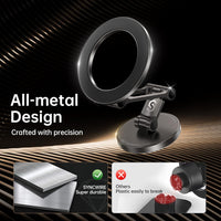 Syncwire Fits MagSafe Car Mount for Car Dash&Tesla Screen[All-Metal] Magnetic Phone Holder, [Flexible Three-axis]360° Rotation Car Mount Strong Magnets Car Phone Holder for iPhone 17 16 15 14 Pro Max