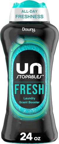 Downy Unstopables In Wash Scent Booster Beads, Fresh Scent, 24 oz, Laundry Beads for Odor Protection (Packaging May Vary)