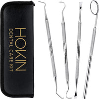 Dental Tools HOKIN Plaque Remover Teeth Cleaning Tool 4 Pcs Dental Care Kit Tooth Filling Repair Set Stainless Steel Dental Tools for Men Women Kids and Pet Care