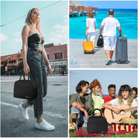 DALINDA Lunch Bag Lunch Box for Women Men Reusable Insulated Lunch Bags,Water-Resistant Cute Cooler Lunch Tote Bag, Large Capacity for Work Travel Picnic,Black